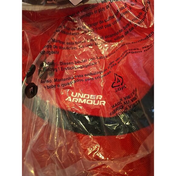 NEW Men's Under Armour Blitzing Baseball Cap 1376700 UA Red/White Fitted M/L Hat - Picture 5 of 5